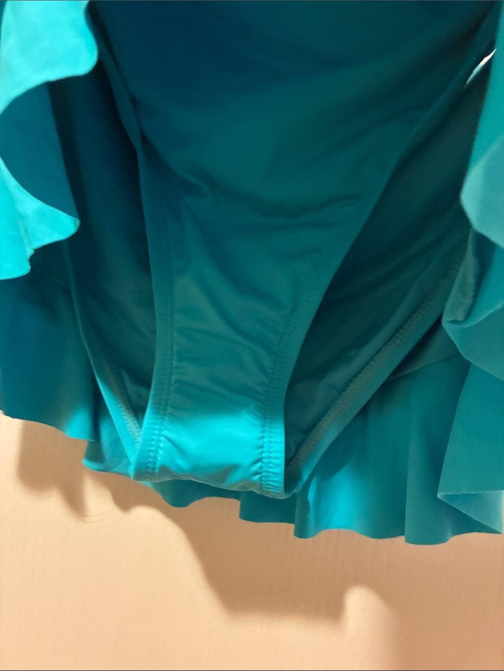 LaBlanca Turquoise Ruffle Swim Skirt Bikini Bottom - Picture 2 of 5